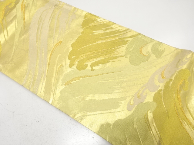 荒波模様織り出し　袋帯